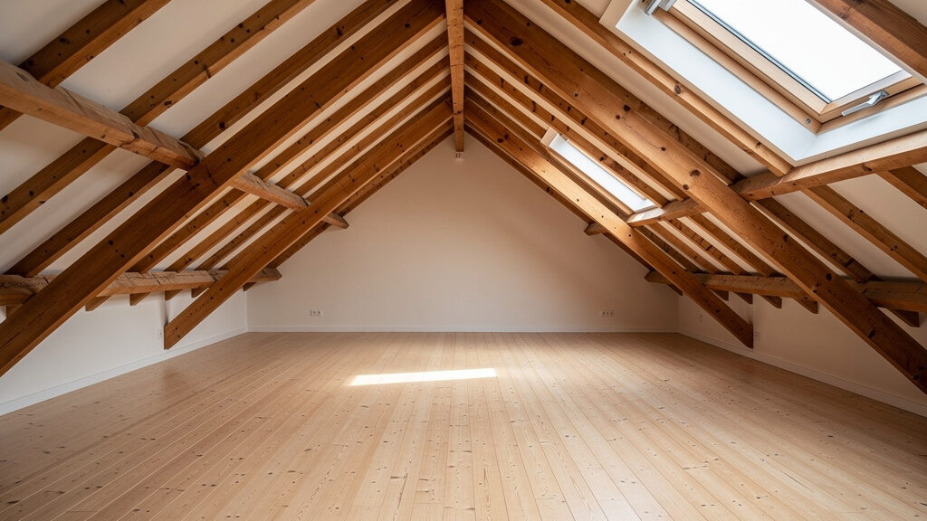 Clean attic space after Father’s Legacy completes the removal