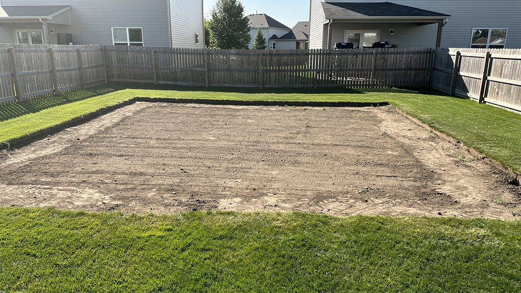 Yard site cleanup after deck removal