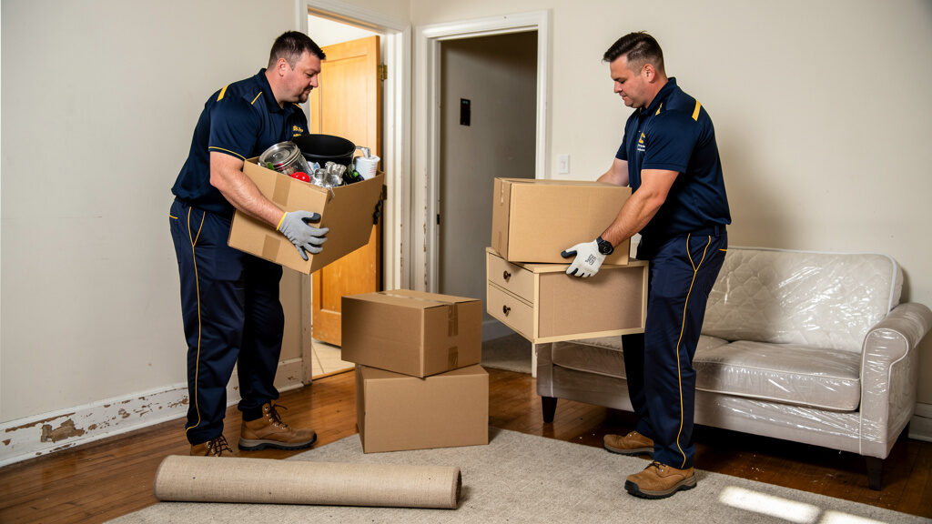 Property eviction cleanout in Greeley with furniture and belongings removal
