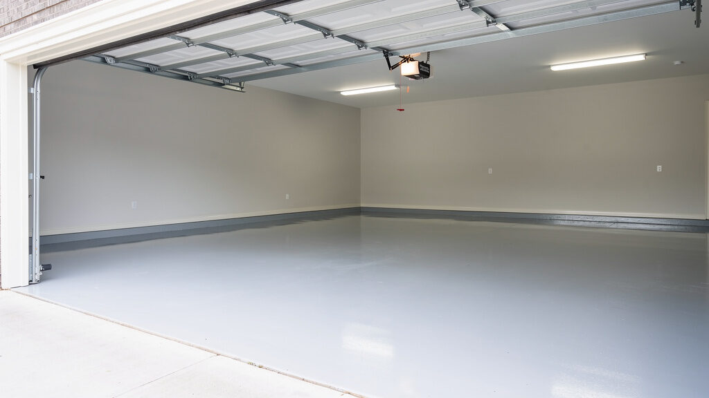 Clean, usable garage after Father’s Legacy completes the job