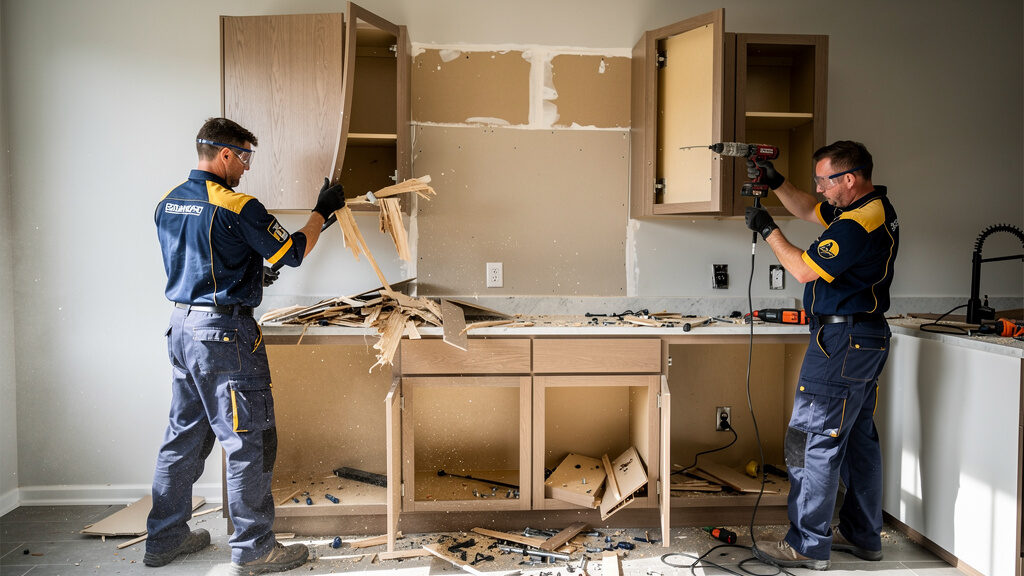 Kitchen cabinet and countertop removal in Greeley
