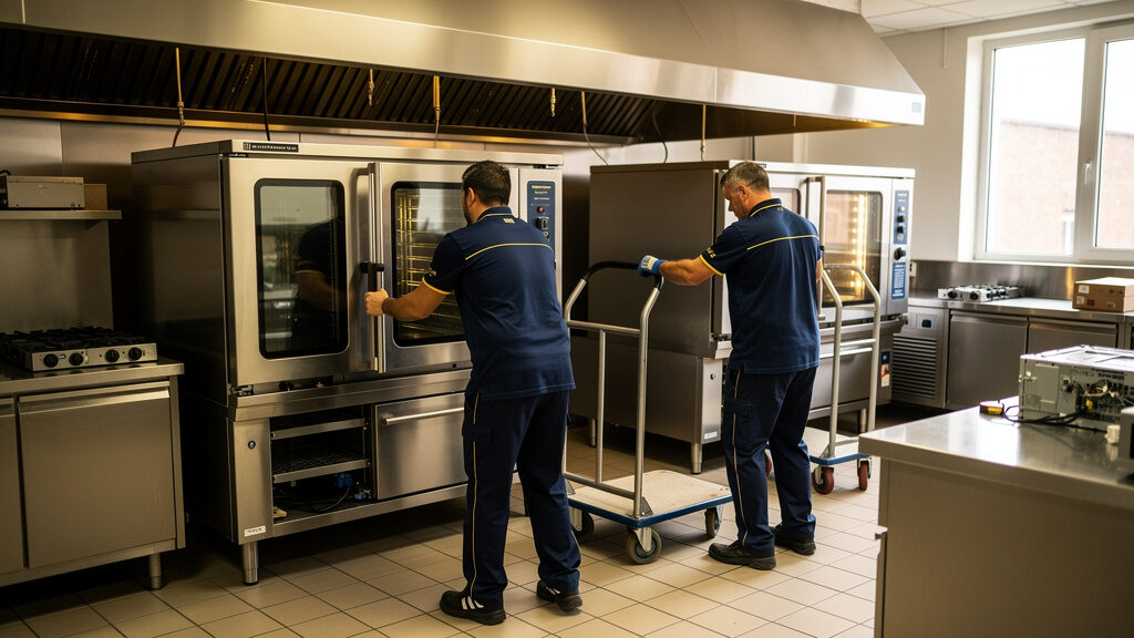 Commercial kitchen equipment removal from Greeley restaurant during closure